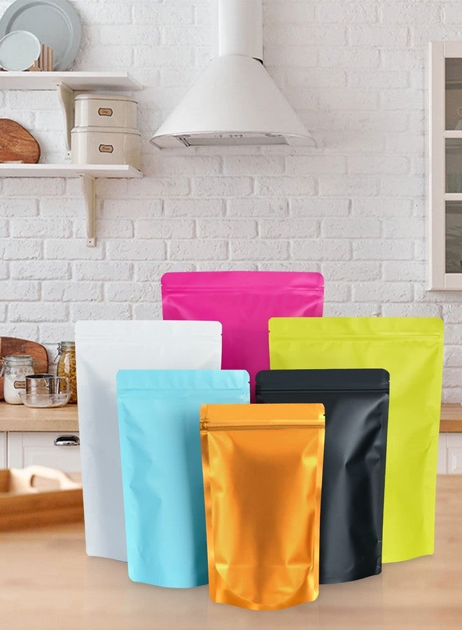 FireKylin 100 Pack Resealable Stand Up Bags,7.9" x 11.8" Smell Proof Pouch Sealable Foil Pouch Bags for Packaging (White) - Image 5